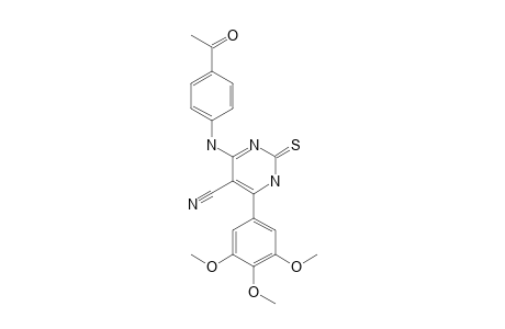 4-(PARA-ACETYL-PHENYLAMINO)-6-(3,4,5-TRIMETHOXYPHENYL)-2-THIOXO-1,2-DIHYDROPYRIMIDINE-5-CARBONITRILE