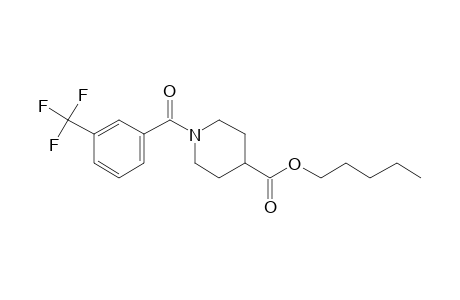 Isonipecotic acid, N-(3-trifluoromethylbenzoyl)-, pentyl ester