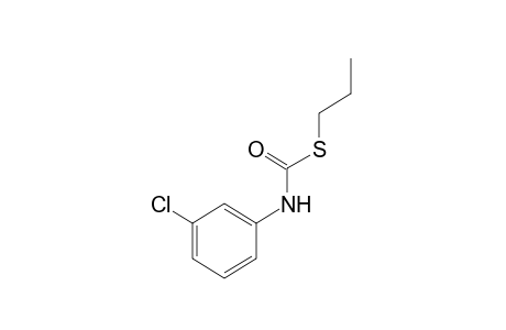 m-chlorothiocarbanilic acid, S-propyl ester