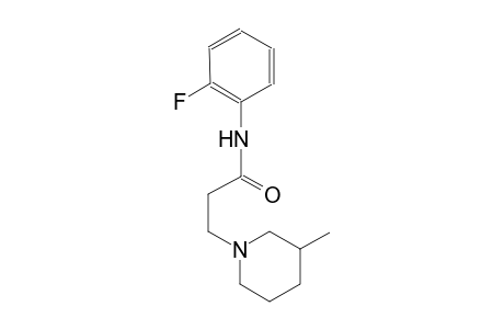 1-piperidinepropanamide, N-(2-fluorophenyl)-3-methyl-