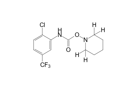 2-chloro-5-(trifluoromethyl)carbanilic acid, O-piperidino derivative