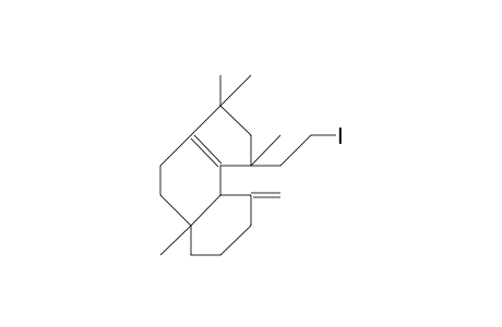 (1S,5AS, 9aS)-1-(2-iodoethyl)-1,3,3,5a-tetramethyl-9-methylene-2,3,4,5,5a,6,7,8,9,9a-decahydro-1H-benz-[E]-indene