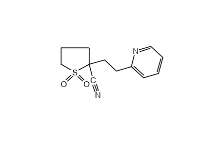 2-[2-(2-pyridyl)ethyl]tetrahydro-2-thiophenecarbonitrile, 1,1-dioxide