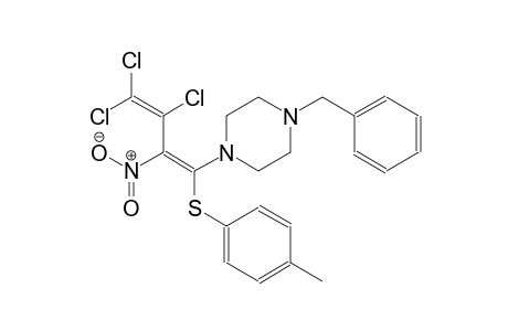 1-benzyl-4-{(1Z)-3,4,4-trichloro-1-[(4-methylphenyl)sulfanyl]-2-nitro-1,3-butadienyl}piperazine