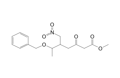 6-Benzyloxy-5-nitromethyl-3-oxoheptanoic acid, methyl ester