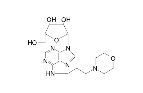 2-(hydroxymethyl)-5-(6-((3-morpholinopropyl)amino)-9H-purin-9-yl)tetrahydrofuran-3,4-diol