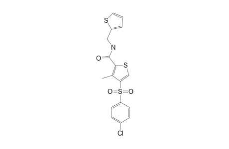 4-[(p-chlorophenyl)sulfonyl]-3-methyl-N-(2-thenyl)-2-thiophenecarboxamide