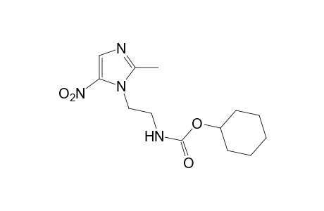 [2-(2-methyl-5-nitroimidazol-1-yl)ethyl]carbamic acid, cyclohexyl ester