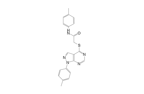 N-(4-methylphenyl)-2-{[1-(4-methylphenyl)-1H-pyrazolo[3,4-d]pyrimidin-4-yl]sulfanyl}acetamide