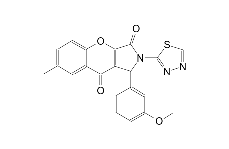 1-(3-methoxyphenyl)-7-methyl-2-(1,3,4-thiadiazol-2-yl)-1,2-dihydrochromeno[2,3-c]pyrrole-3,9-dione