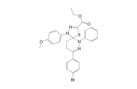 ethyl 8-(4-bromophenyl)-1-(4-methoxyphenyl)-6-phenyl-4-thia-1,2,6,7-tetraazaspiro[4.5]deca-2,7-diene-3-carboxylate