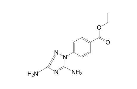 p-(3,5-diamino-1H-1,2,4-triazol-1-yl)benzoic acid, ethyl ester