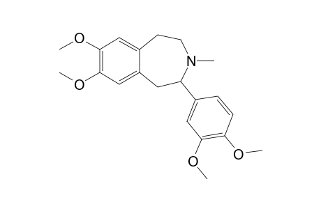 2-(3,4-dimethoxyphenyl)-7,8-dimethoxy-3-methyl-1,2,4,5-tetrahydro-3-benzazepine