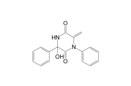 3-Hydroxy-6-methylidene-1,3-diphenylpiperazine-2,5-dione