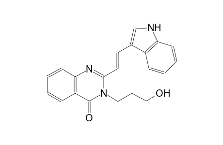 4(3H)-quinazolinone, 3-(3-hydroxypropyl)-2-[(E)-2-(1H-indol-3-yl)ethenyl]-