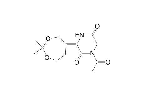 (Z)-1-ACETYL-3-(4,4-DIMETHYL-3,5-DIOXOCYCLOHEPTYLIDENE)-2,5-PIPERAZINEDIONE