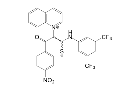 1-{alpha-[(alpha,alpha,alpha,alpha',alpha',alpha'-HEXAFLUORO-3,5-XYLIDINO)MERCAPTOMETHYLENE]-p-NITROPHENACYL}QUINOLINIUM HYDROXIDE, INNER SALT