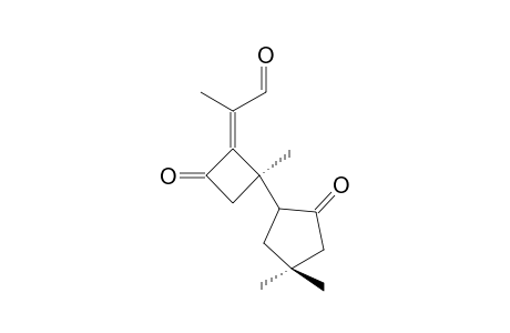 (2E)-2-[(2R)-4-keto-2-(2-keto-4,4-dimethyl-cyclopentyl)-2-methyl-cyclobutylidene]propionaldehyde