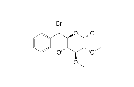 6-Bromo-6-deoxy-2,3,4-tri-o-methyl-6-phenyl-.alpha.-D-glucopyranose