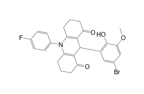 9-(5-bromo-2-hydroxy-3-methoxyphenyl)-10-(4-fluorophenyl)-3,4,6,7,9,10-hexahydro-1,8(2H,5H)-acridinedione