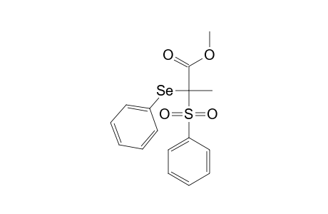 2-(phenylseleno)-2-(phenylsulfonyl)propionic acid, methyl ester