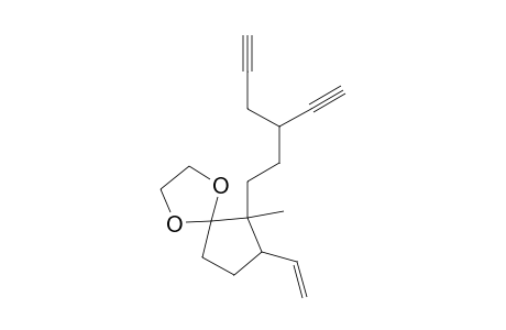 (2a,3B)-2-(3-Ethynyl-5-hexynyl)-2-methyl-3-vinyl-cyclopentanone ethylenedioxy ketal
