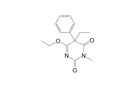 2,4(3H,5H)-Pyrimidinedione, 6-ethoxy-5-ethyl-3-methyl-5-phenyl-