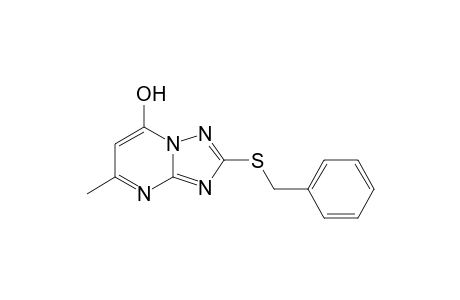 2-(benzylthio)-5-methyl-s-triazolo[1,5-a]pyrimidin-7-ol
