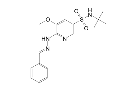 3-Pyridinesulfonamide, N-(1,1-dimethylethyl)-5-methoxy-6-[2-(phenylmethylene)hydrazinyl]-