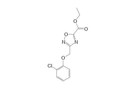 3-[(o-chlorophenoxy)methyl]-1,2,4-oxadiazole-5-carboxylic acid, ethyl ester