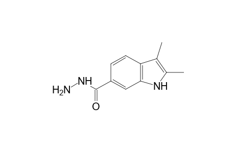 2,3-dimethylindole-6-carboxylic acid, hydrazide