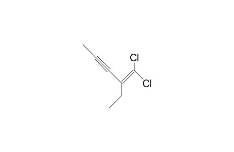 5,5-Dichloro-4-ethyl-pent-4-en-2-yne