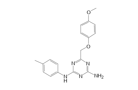 6-(4-Methoxy-phenoxymethyl)-N-p-tolyl-[1,3,5]triazine-2,4-diamine