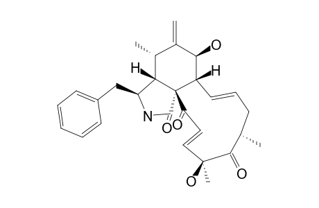 (11)-CYTOCHALASA-6(12),13,19-TRIENE-1,17,21-TRIONE-7,18-DIHYDROXY-16,18-DIMETHYL-10-PHENYL-(7S*,13E,16S*,18R*,19E)