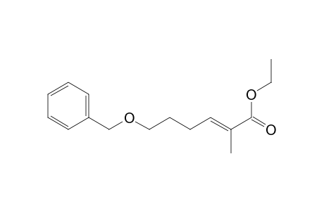 (E)-2-methyl-6-phenylmethoxy-2-hexenoic acid ethyl ester