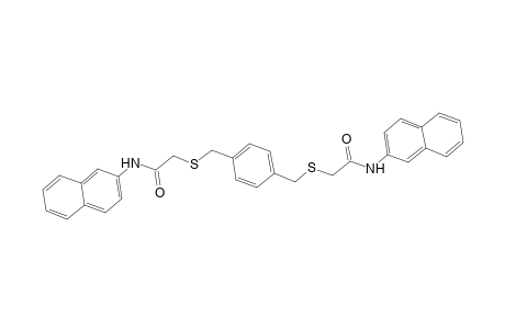 acetamide, N-(2-naphthalenyl)-2-[[[4-[[[2-(2-naphthalenylamino)-2-oxoethyl]thio]methyl]phenyl]methyl]thio]-