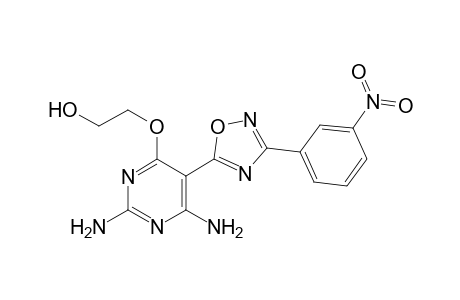 2-[2,6-diamino-5-[3-(3-nitrophenyl)-1,2,4-oxadiazol-5-yl]pyrimidin-4-yl]oxyethanol