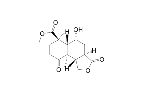 Naphtho[1,2-c]furan-6-carboxylic acid, dodecahydro-5-hydroxy-6,9a-dimethyl-3,9-dioxo-, methyl ester, [3aR-(3a.alpha.,5.alpha.,5a.beta.,6.beta.,9a.alpha.,9b.beta.)]-