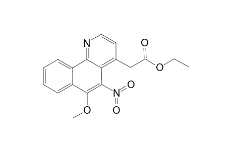 Ethyl (6-methoxy-5-nitrobenzo[h]quinolin-4-yl)acetate