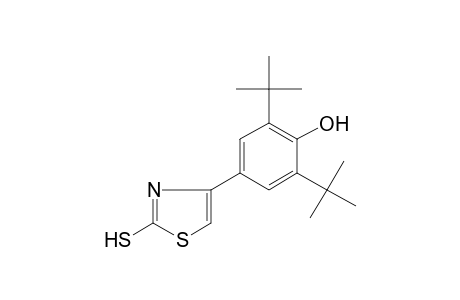 2,6-di-tert-butyl-4-(2-mercapto-4-thiazolyl)phenol