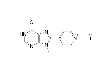 1-methyl-4-(9-methylhypoxanthin-8-yl)pyridinium iodide