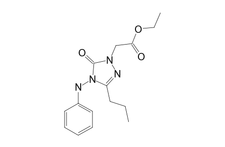 5-OXO-4-PHENYLAMINO-3-N-PROPYL-4,5-DIHYDRO-[1,2,4]-TRIAZOL-1-YL-ACETIC-ACID-ETHYLESTER