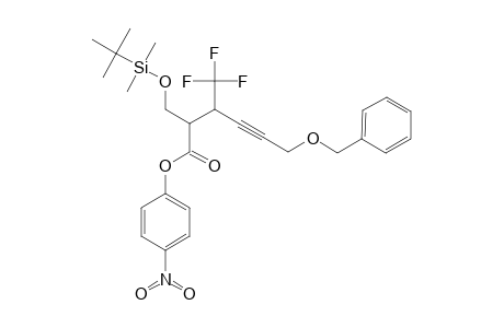 1-(BENZYLOXY)-4-(TRIFLUOROMETHYL)-5-PARA-NITROBENZOATE-6-[(TERT.-BUTYLDIMETHYLSILYL)-OXY]-2-HEXYNE