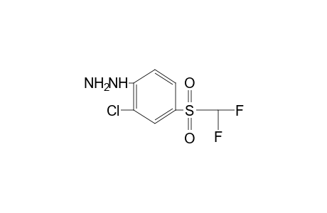 {2-chloro-4-[(difluoromethyl)sulfonyl]phenyl}hydrazine