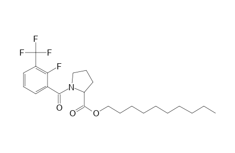 L-Proline, N-(2-fluoro-3-trifluoromethylbenzoyl)-, decyl ester