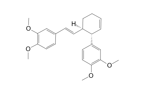 (TRANS)-3-(3,4-DIMETHOXYPHENYL)-4-[(E)-3,4-DIMETHOXYSTYRYL]-CYCLOHEX-1-ENE