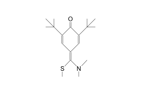 4-(Methylthio-dimethylamino-methylene)-2,6-di-tert-butyl-cyclohexa-2,5-dienone