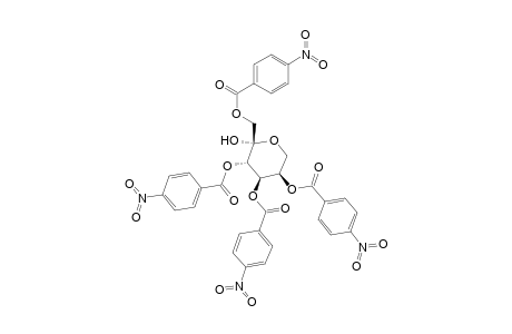 .beta.-D-Fructopyranose, 1,3,4,5-tetrakis(4-nitrobenzoate)