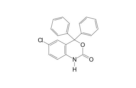 6-chloro-1,4-dihydro-4,4-diphenyl-2H-3,1-benzoxazin-2-one