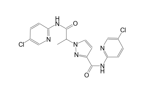 1H-pyrazole-1-acetamide, N-(5-chloro-2-pyridinyl)-3-[[(5-chloro-2-pyridinyl)amino]carbonyl]-alpha-methyl-